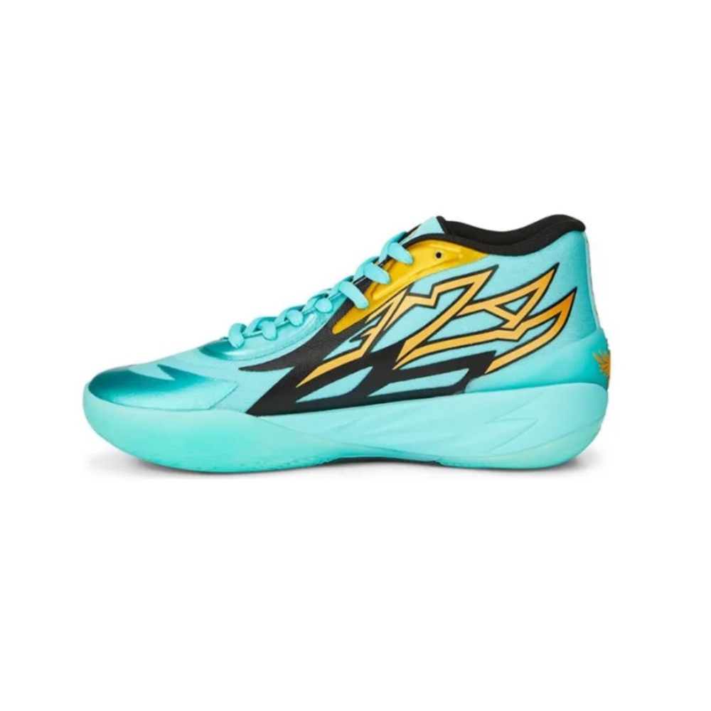 Puma LaMelo Ball MB .02 Mens Honeycomb Aqua Blue Sneakers Basketball Shoes
